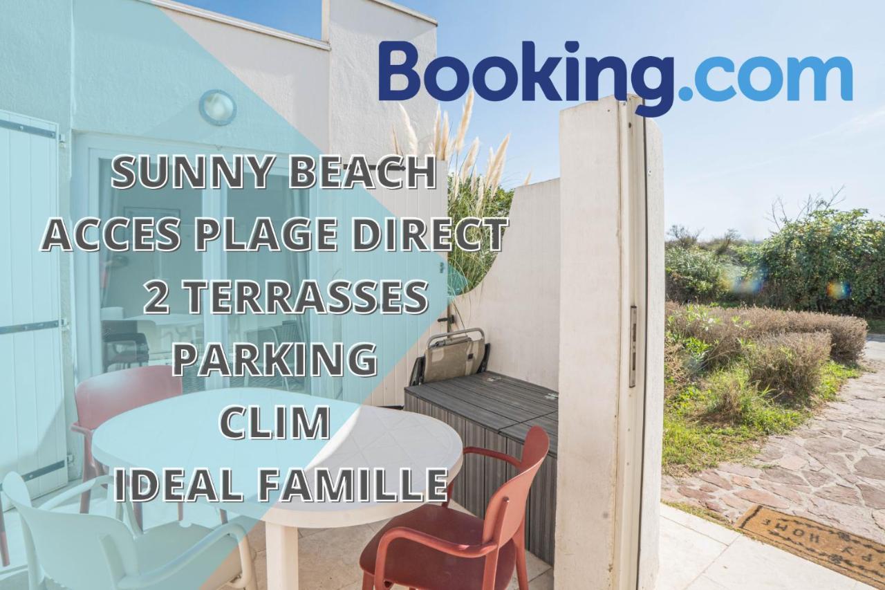 Villa Sunny Beach Clim Acces Plage Parking Famille - Topprosconciergerie ลา กร็องเดอ-ม็อต ภายนอก รูปภาพ